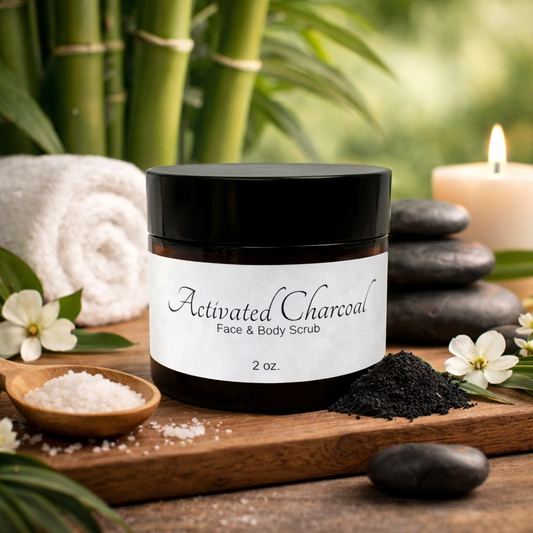 Activated Charcoal Face & Body Scrub
